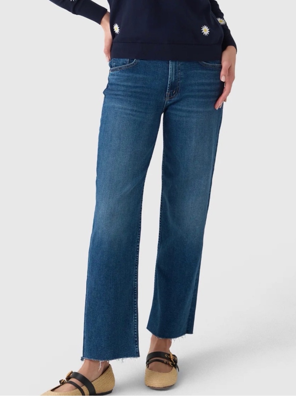 Woman’s Dark Blue Denim Jeans - Classic Straight Fit